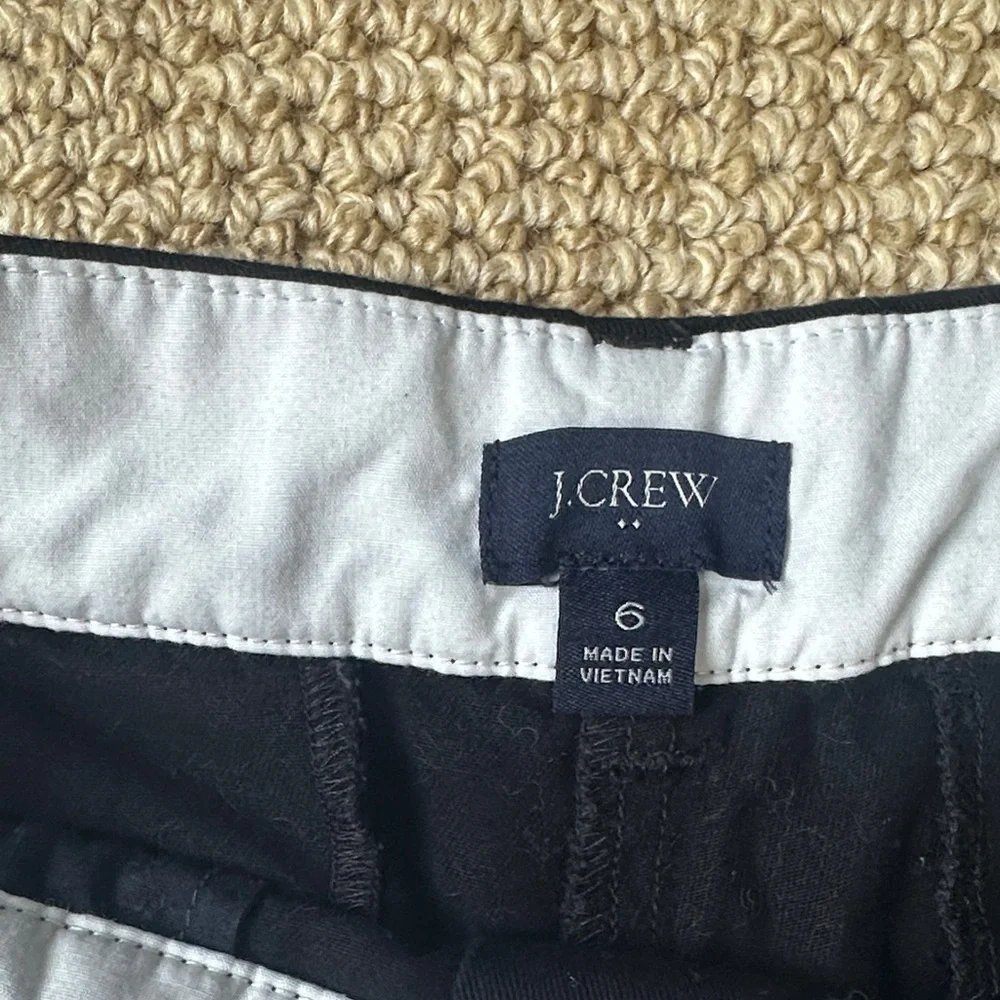 J.Crew Women’s Black Cotton Bermuda Shorts,Classic Chino Mid-Rise Casual Shorts